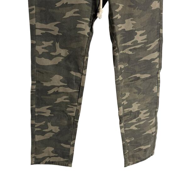 One Teaspoon Shabbies Green Camo Print High Rise Drawstring Pants Size XS - Picture 4 of 9